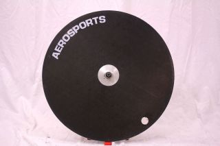 Vintage Aerosports 700c Disc Wheel Rim Brake Carbon Clincher Tlr F/w 8 Speed