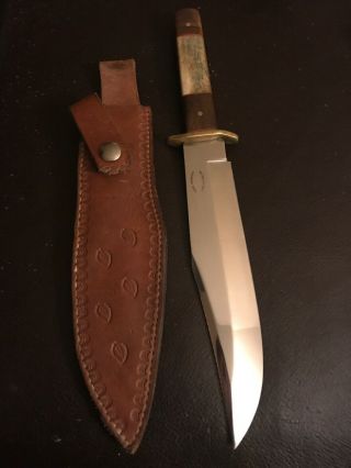 Vintage Custom Bowie Knife Handmade By Paul Hammons Of Lake Stevens Wa