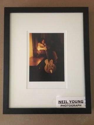 Neil Young Photo Vintage Official Print Tom Wilkes Framed 1970 Not Csny Stamped