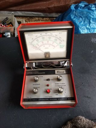 Vintage Snap - On Mt460 Expanded Scale Tach/dwell Meter With Cylinder Shorting