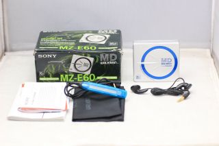 Vintage Sony Mz - E60 Portable Minidisc (mini Disc) Player Md Walkman Boxed Silver