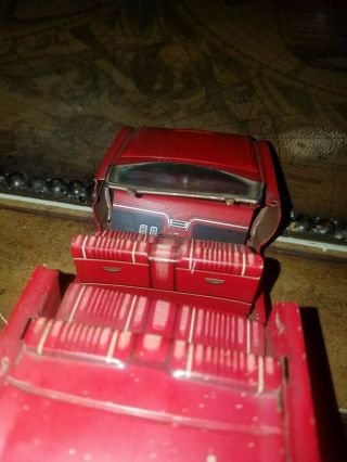 vintage tin litho ford Thunderbird parts car 4