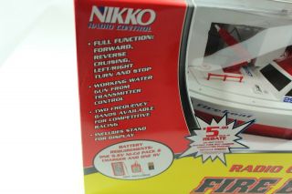 Vintage Nikko Radio Control Fire Boat Rescue With Charger and Battery 5