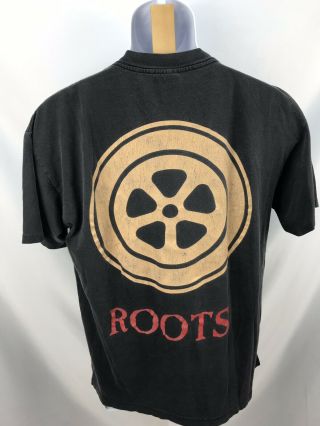 Vtg Sepultura Roots T - Shirt Size Large Blue Grape Tag Made in USA Thrash Metal 2