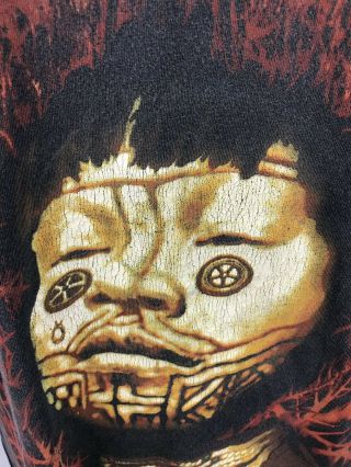 Vtg Sepultura Roots T - Shirt Size Large Blue Grape Tag Made in USA Thrash Metal 7