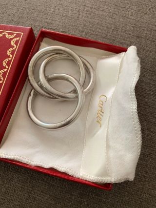 Cartier Vintage 1989 Silver Trinity Ring Napkin Holder 2