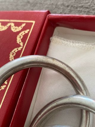 Cartier Vintage 1989 Silver Trinity Ring Napkin Holder 4