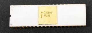 Rare Intel 8080a Cpu Chip 7516 Prod Date Malaysia (ships Worldwide)