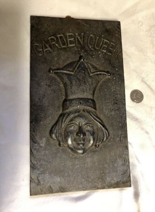Vintage Garden Queen Cast Iron Sign
