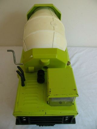 Vintage 1974 - 75 Tonka Toys Lime Green Mighty 6 - Wheel Cement Mixer Truck 3950 VG 7