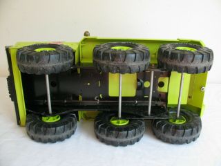 Vintage 1974 - 75 Tonka Toys Lime Green Mighty 6 - Wheel Cement Mixer Truck 3950 VG 8