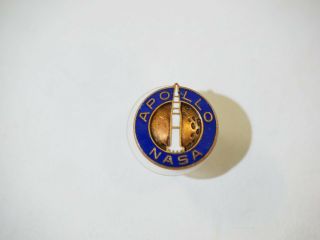 Apollo Mission Nasa Crest Craft Enamel Clutch Back Pin