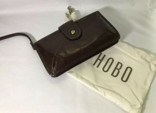 Hobo International Vintage Hide Galaxy Wallet Espresso Brown Leather,  $128