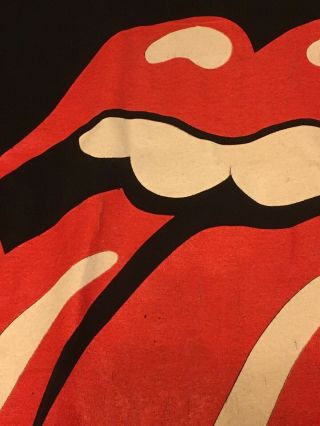 Vintage Rolling Stones 1989 North American Tour Concert T - Shirt Size Large 4