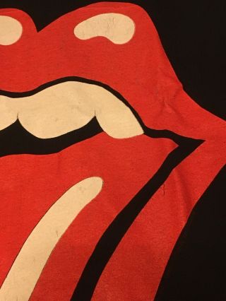 Vintage Rolling Stones 1989 North American Tour Concert T - Shirt Size Large 5