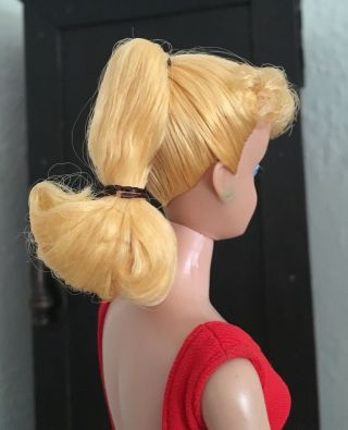 Vintage Mattel 1960 ' s Lemon Blonde Ponytail Barbie Doll No.  850 NRFB Quality 3