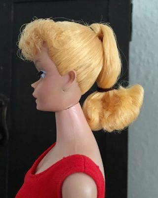 Vintage Mattel 1960 ' s Lemon Blonde Ponytail Barbie Doll No.  850 NRFB Quality 4