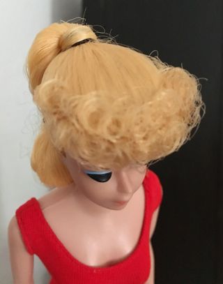 Vintage Mattel 1960 ' s Lemon Blonde Ponytail Barbie Doll No.  850 NRFB Quality 5