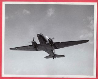 1943 Usaaf Douglas C - 53 Skytrooper Dedicated Troop Transport 8x10 News Photo