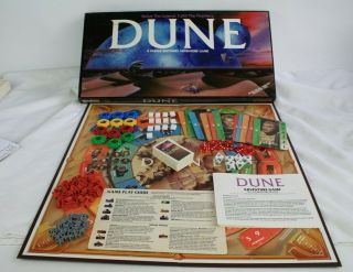 Vtg 1984 Dune Board Game 100 Complete Box W/ Play Guide & Instructions