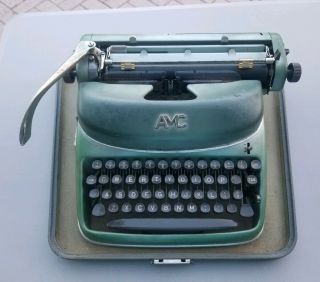 Vintage Amc Portable Typewriter.  Made In Germany.