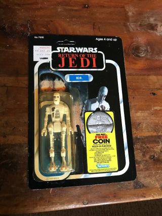 1984 8d8 Moc Vintage Star Wars Rotj Kenner 77 Back Carded Figure Unpunched