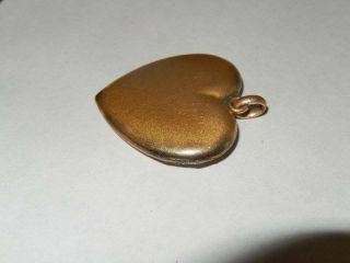 Antique Victorian Gold Filled Large Heart Locket 4