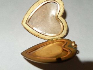 Antique Victorian Gold Filled Large Heart Locket 6