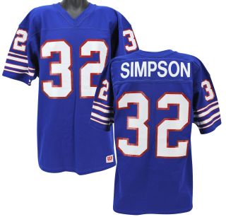 Bills O.  J.  Simpson Blue Wilson Size 46 Authentic Vintage Jersey Un - Signed