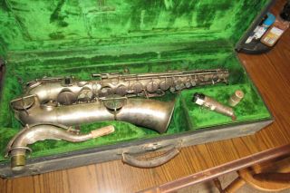 Vintage Silver Saxophone“the Buescher”elkhart,  In True Tone Low Pitch 249252