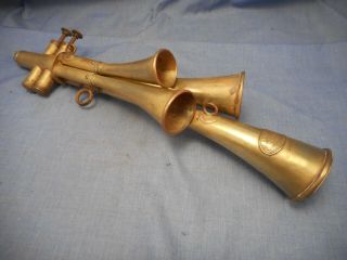 Vintage Martins Trumpet 4 Bell Gerhardt Berlin Schalmei Signal Horn Instrument