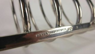 Tiffany&Co Makers Toast Rack 8132 Silver Soldered 7