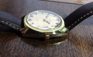 VINTAGE OMEGA f300 CHRONOMETER.  20 MICRON GOLD PLATED.  REF 198.  030 3