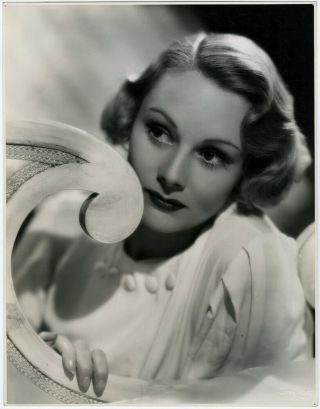 Vintage 1930s Large Otto Dyar Glamour Photograph Of British Blonde Pat Paterson