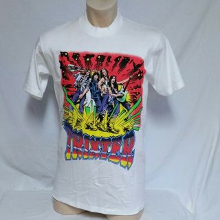 Vtg 80s Trixter T Shirt Tour Metal Rock Concert Poison Ratt Skid Row Tee Large