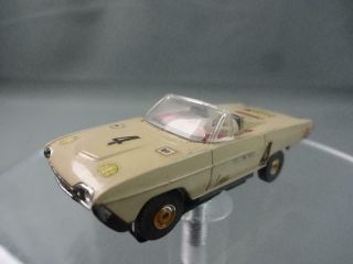 Aurora T - Jet Ford Thunderbird Sports Roadster Tan Ho Slot Car Vintage (i74)