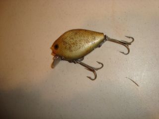 Vintage Heddon 740 SHAD Punkinseed Lure,  wood body is 2 - 1/2 