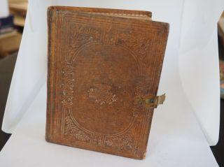 Antique Leather Photo Album With Tintypes And Cdv,  Some Africian American