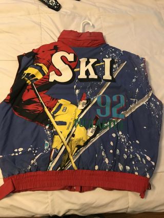 Vintage Polo Ralph Lauren Og 92 Ski Jacket/vest Stadium P Wing Hi Tech 1992