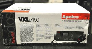 Apelco Vxl - 5150 Vhf Marine Radio Vintage 92 Channel Complete