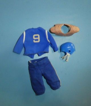 Vintage Mattel Big Jim Action Figure Football Outfit