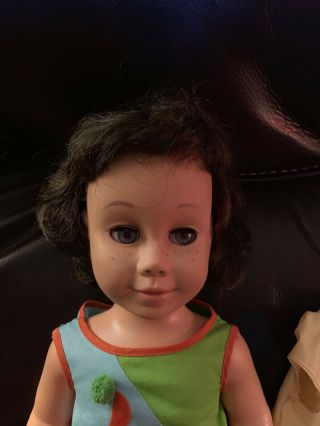 1960 ' S CHATTY CATHY DOLL VINTAGE BRUNETTE HAIR BLUE EYES SOFT FACE 3