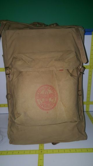 Extraordinary Vtg Bsa Yucca 1329 Canvas Backpack - (pre Owned)