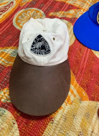 Polo Ralph Lauren VTG Hat Canvas Leather Long Bill Stadium 92 Sportsman Fishing 7