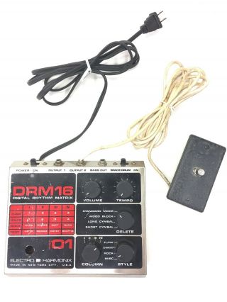 Vintage Drm16 Electro Harmonix Digital Rythym Matrix Pedal
