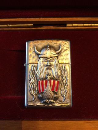 Zippo Lighter Limited 0055/1000 Viking Rare 6