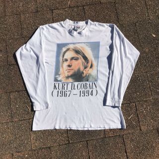 Rare 1995 Vintage Nirvana Kurt Cobain Memorial Shirt