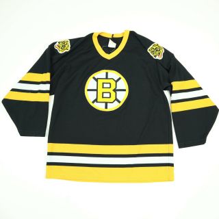 Vintage Boston Bruins Hockey Jersey Size Medium Ccm Black 90s Home Jersey