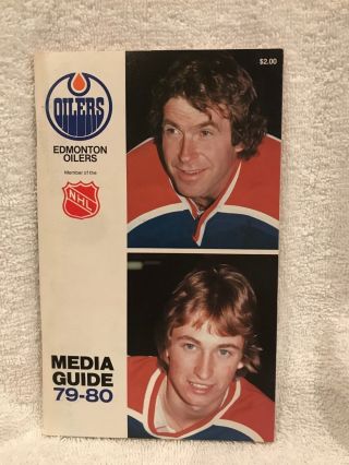 Vintage Edmonton Oilers 1979 - 80 Press Media Guide,  Wayne Gretzky,