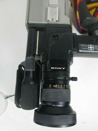 Sony BetaMovie BetaMax NTSC Camcorder Video Camera Vintage 1980 ' s with Hard Case 5